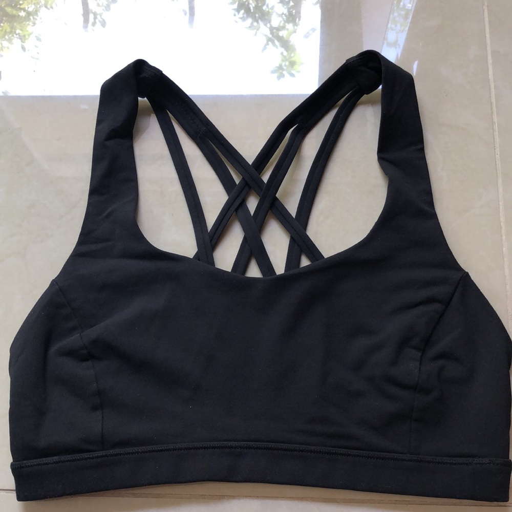Lululemon Energy Sport Bra - Black - Size 6